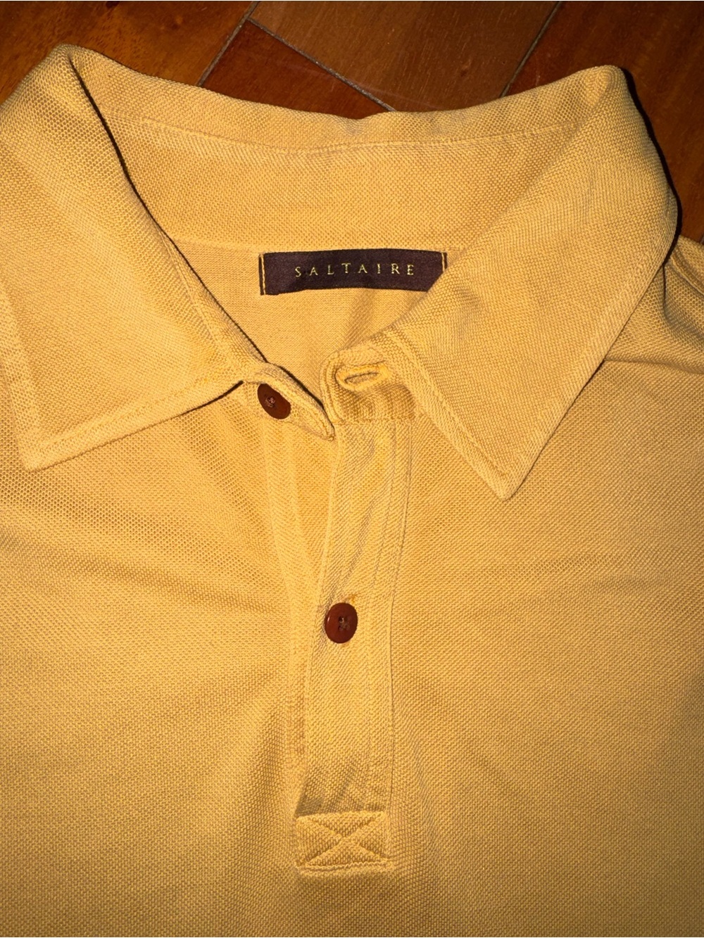 Saltaire Men's Sunlit Yellow Polo Shirt